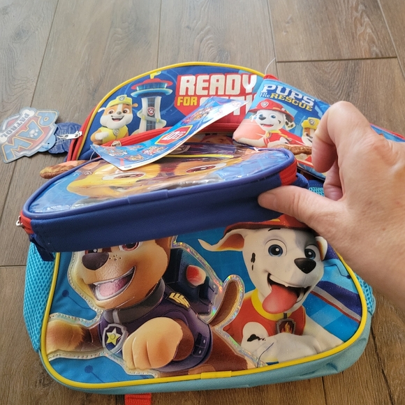 Paw Patrol Ready for Action 5 Piece Set Backpack, Lunch, Cinch sak, Pencil Case - Picture 6 of 12